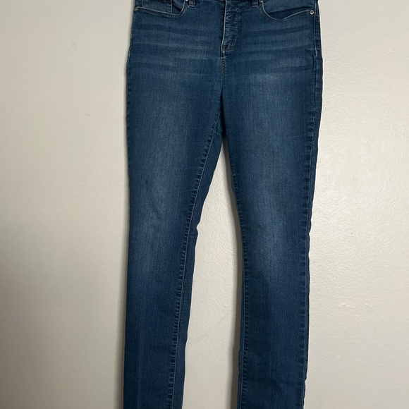 Blue Skinny Jeans with Dark Indigo Wash size 10 - Picture 2 of 11